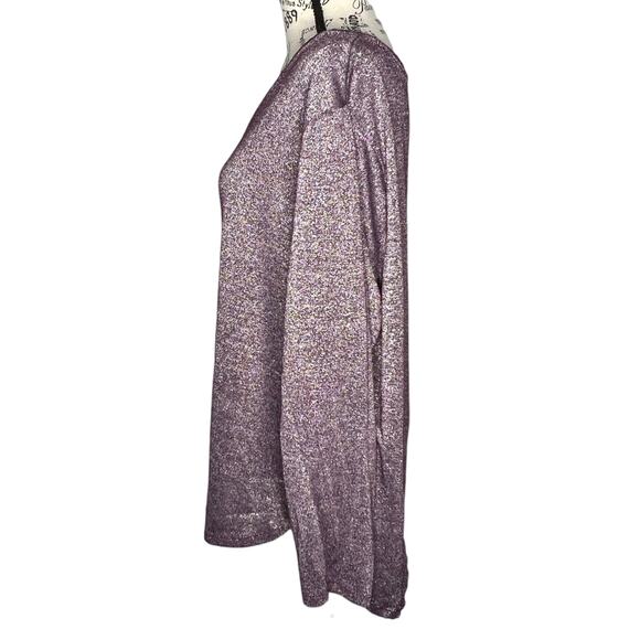 Faded Glory Size 3X (22-24W) V-Neck Long Sleeve Round Hem Pullover - Picture 3 of 13